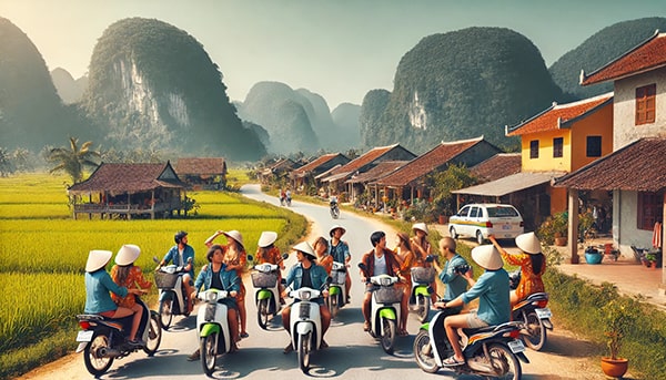 Exploring Quang Binh with a Motorbike Taxi