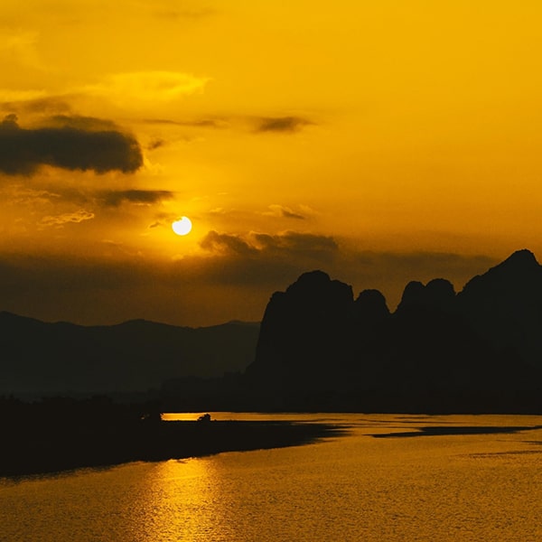 Sunset on Son River